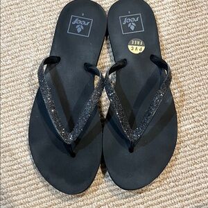 Reef Women's Black Sparkle Sandals